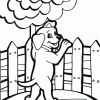 puppies in fence coloring page puppies in fence coloring page