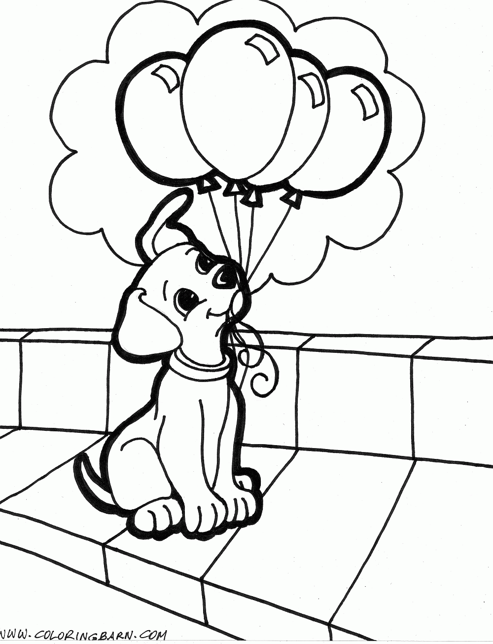 Coloring Puppy Pages