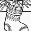 stocking coloring page