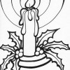 christmas candle coloring page