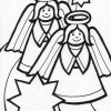christmas angels coloring page