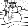snowman coloring page