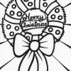 christmas wreath coloring page