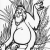 Jungle ape coloring page