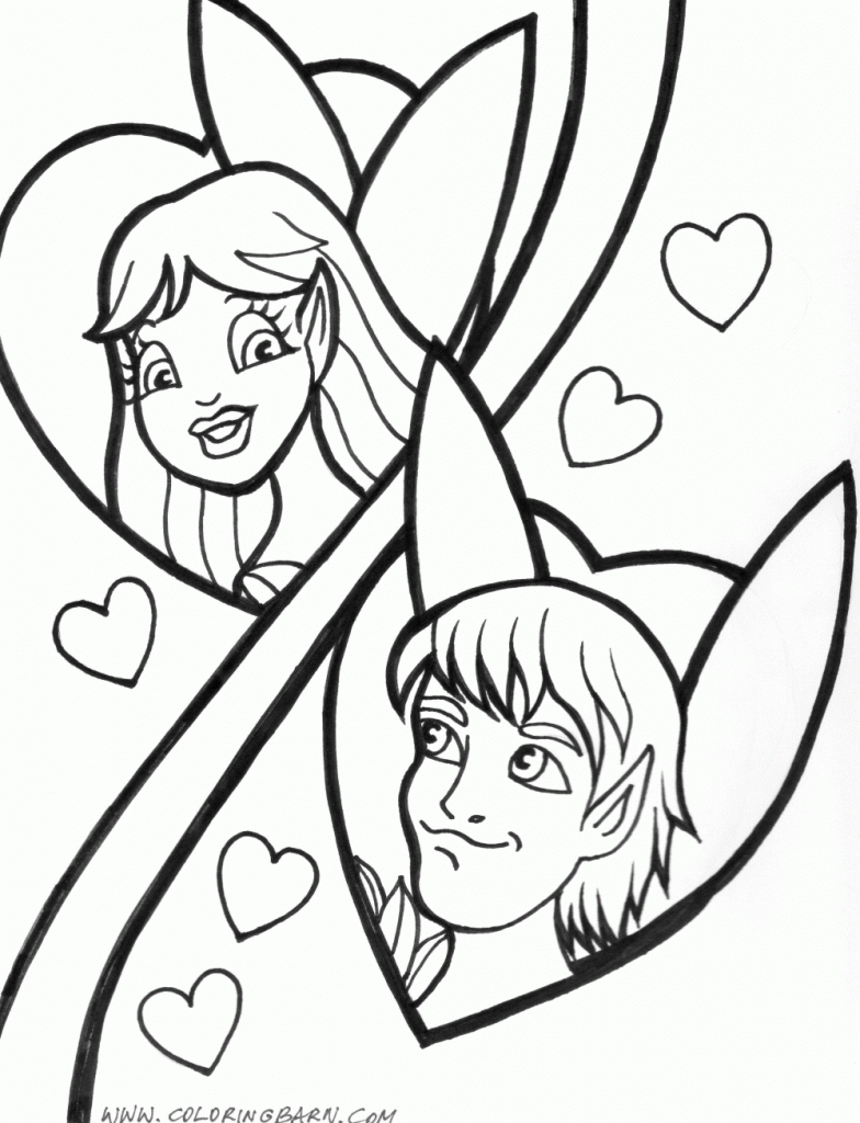 young love coloring page