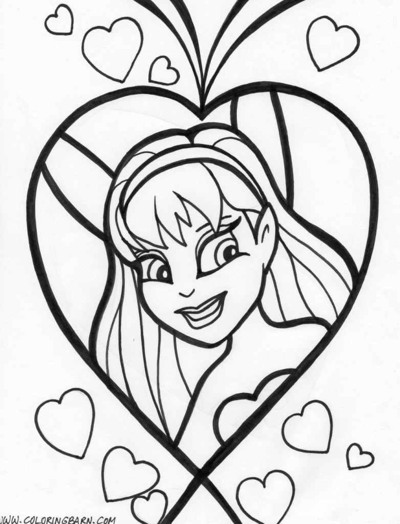 Love 8 coloring page
