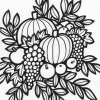 Thanksgiving arrangement coloring page