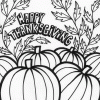Thanksgiving pumpkin coloring page
