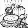 Thanksgiving pie coloring page