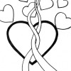 twist heart coloring page