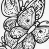 butterfly family coloring page