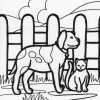 farm dog coloring page