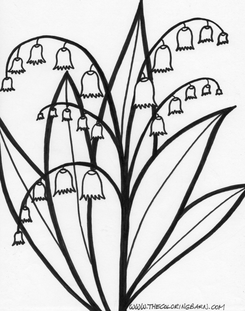 bell flower coloring page
