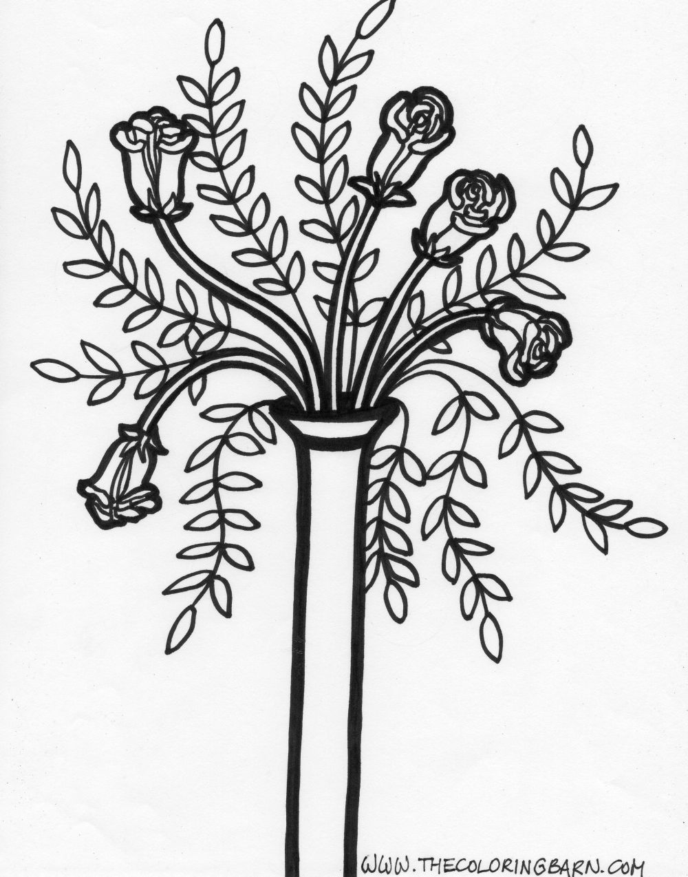 Flower Coloring Pages Free Printable Coloring Pages