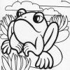 fat frog coloring page
