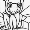 skinny frog coloring page