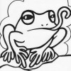 frog tongue coloring page