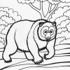 grizzly bear coloring page