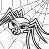 creepy spider coloring page