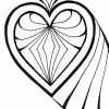 reflection heart coloring page