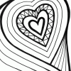 diamond hearts coloring page