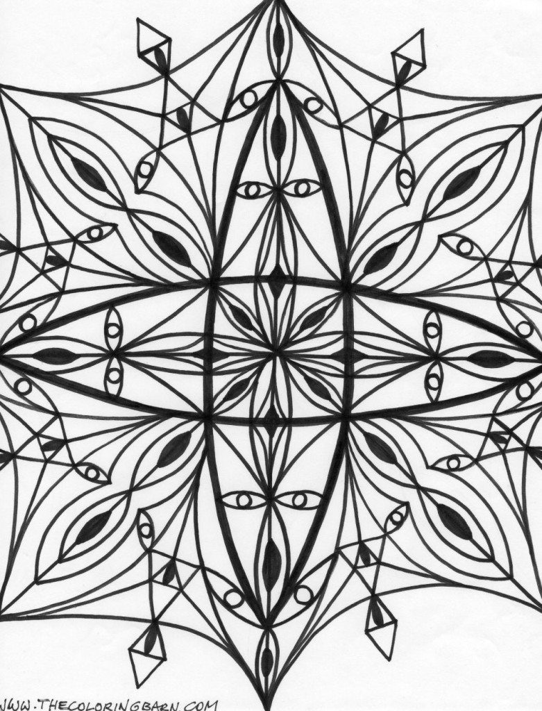 kaleidoscope 1 coloring page