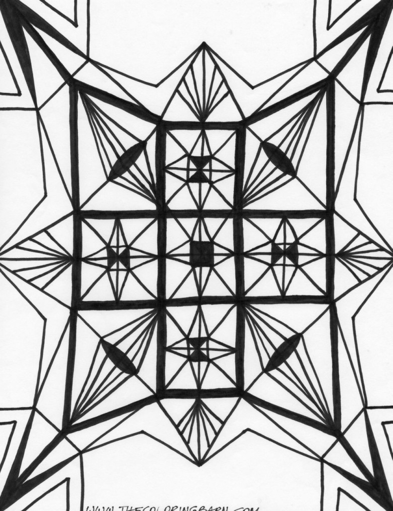 kaleidoscope 11 coloring page