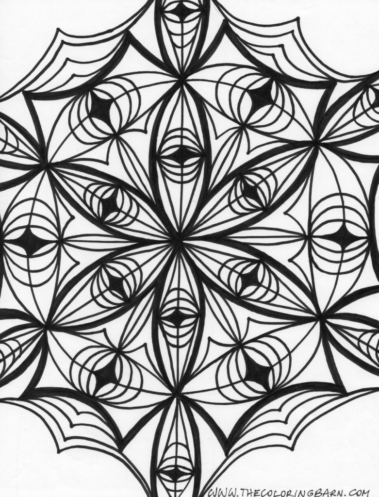 kaleidoscope 13 coloring page