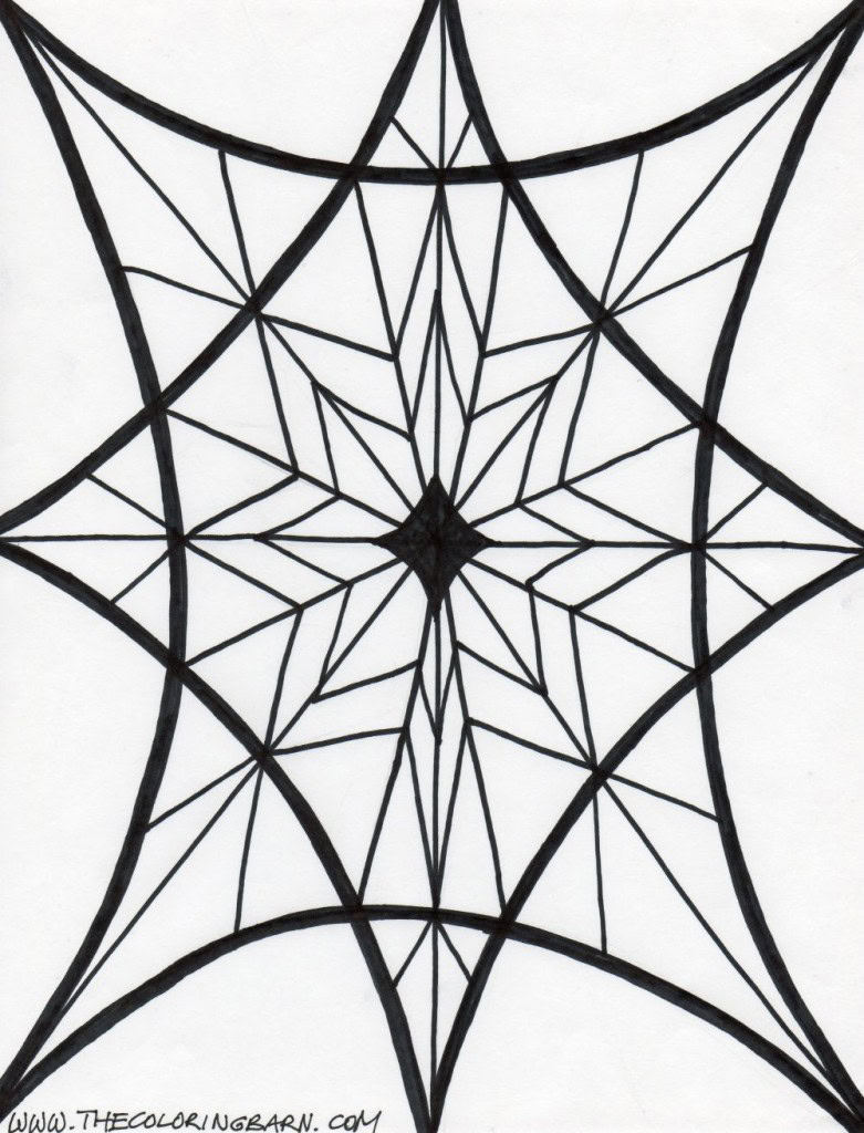 Kaleidoscope Coloring Pages – Free Printable Sheets - The Coloring Barn