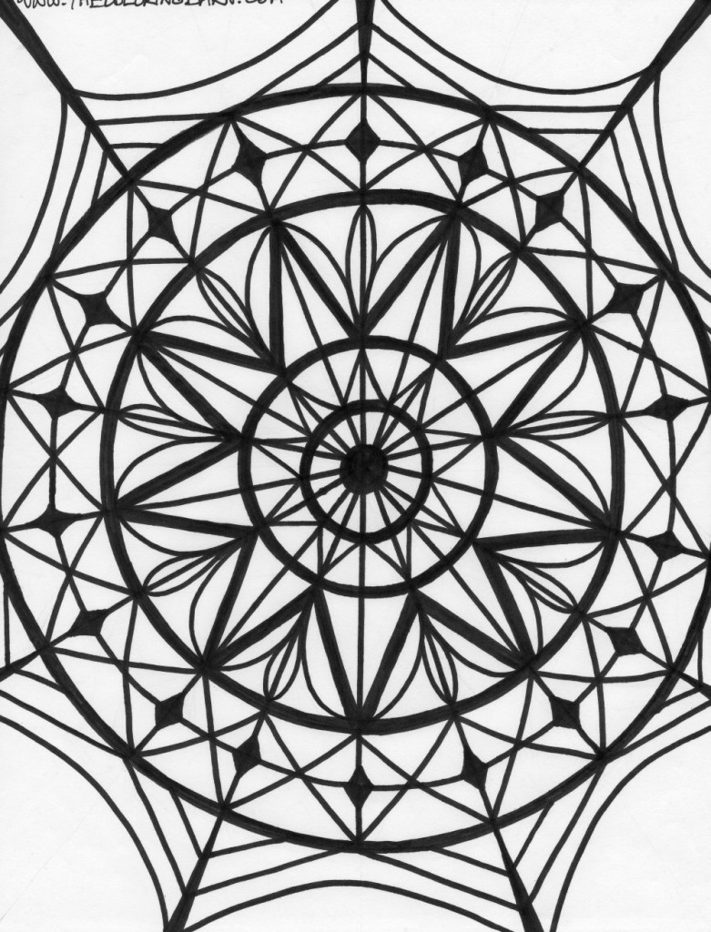 kaleidoscope 3 coloring page