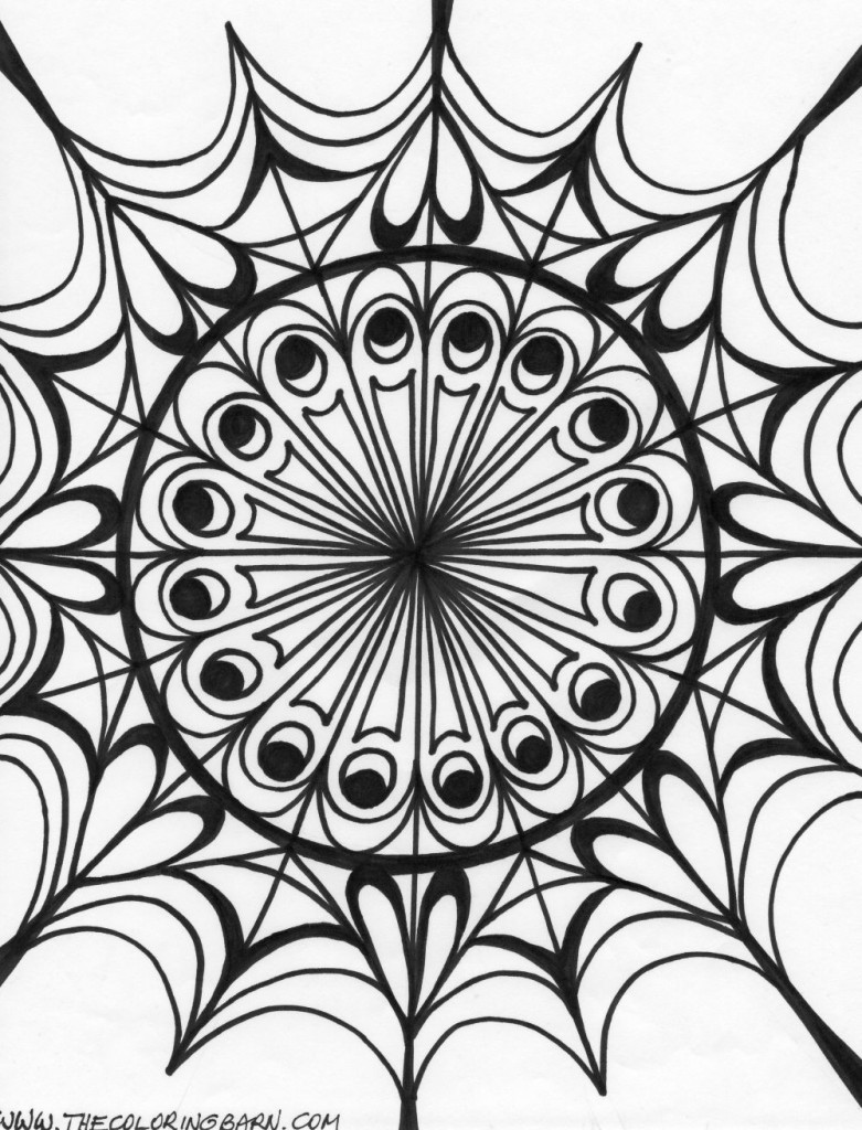 kaleidoscope 7 coloring page