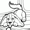 puppies with ball coloring page
