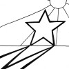 sun star coloring page
