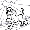 Dog coloring 7