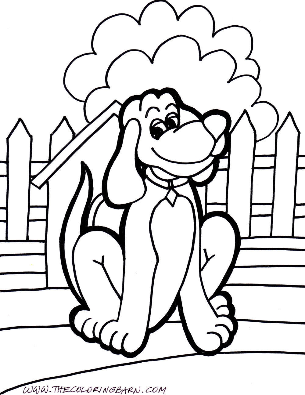 Dog Coloring Pages - The Coloring Barn