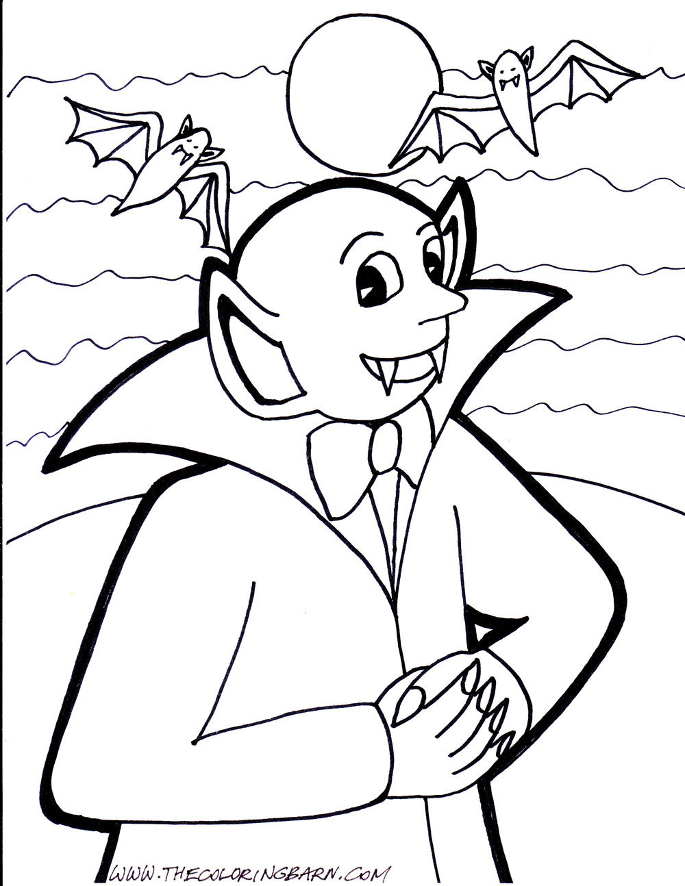 Vampire Coloring Pages Free Printable Coloring Pages