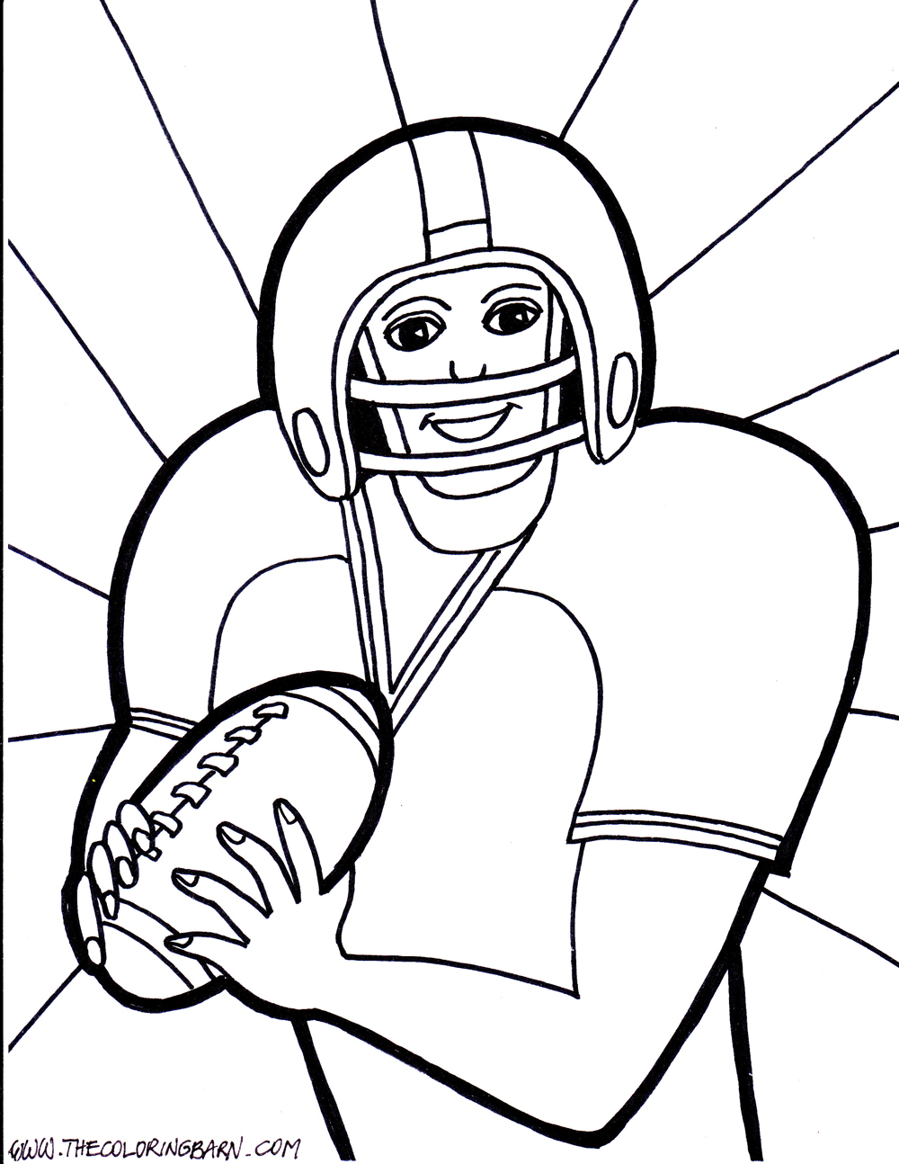 Football Colouring Pages For Kids