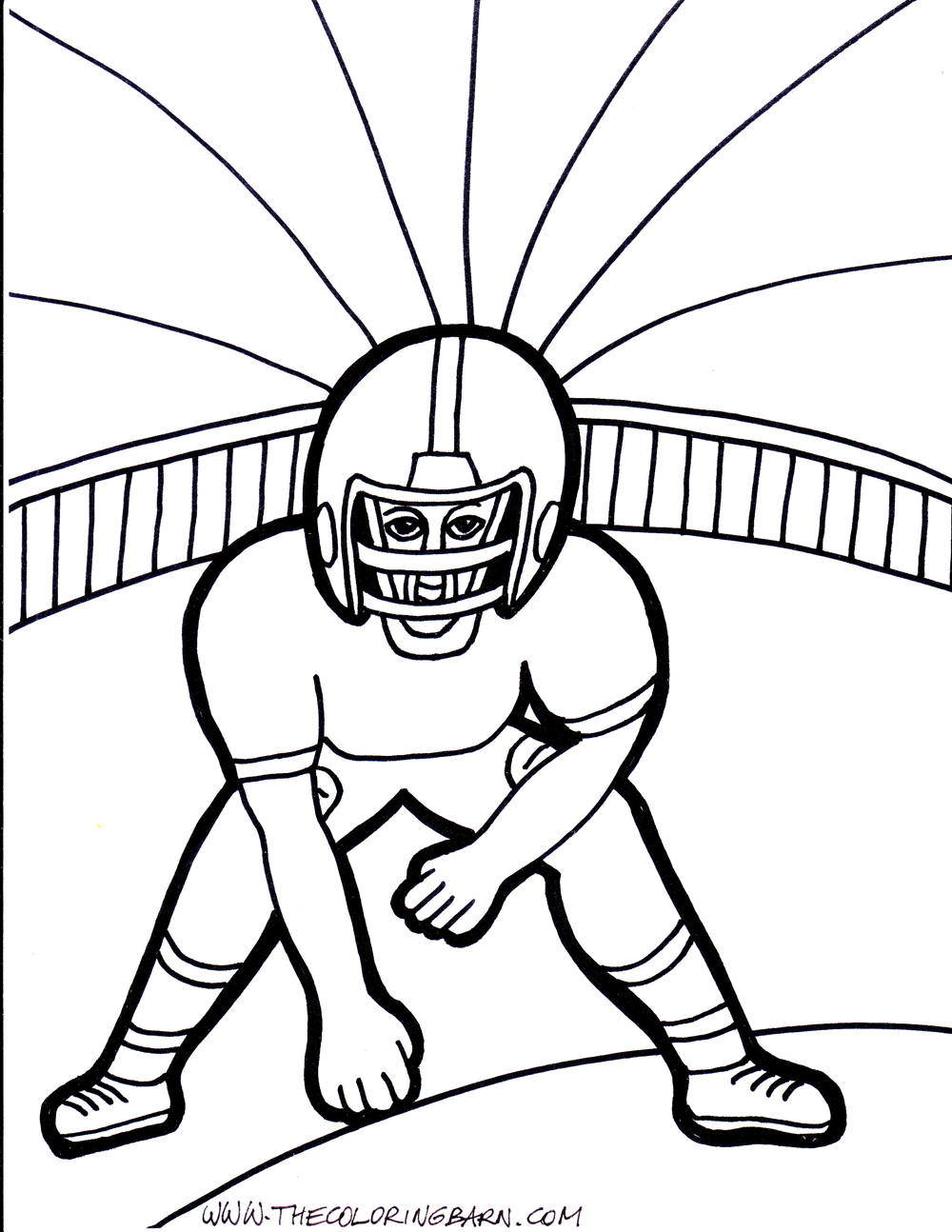 Football Coloring Pages Free Printable